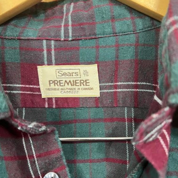 Unisex Sears Plaid Flannel Shirt - Picture 2 of 2
